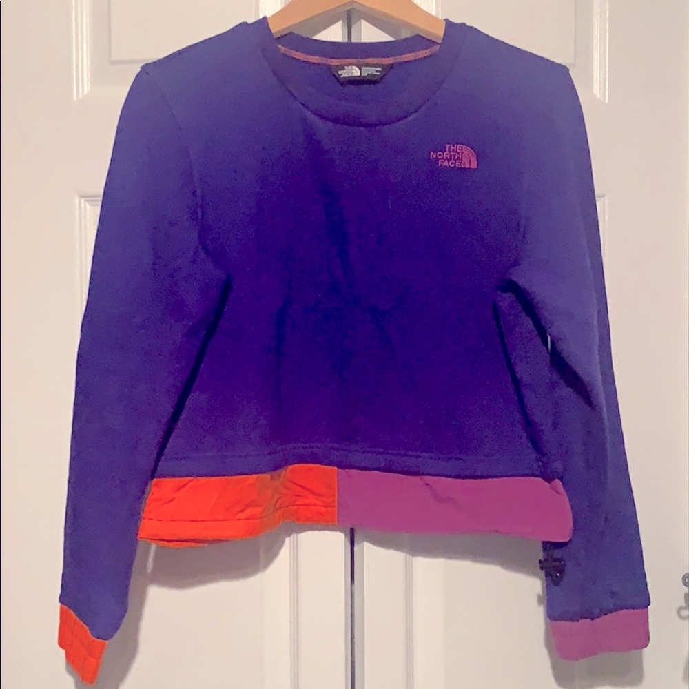 TNF '92 Rage Cropped Crew Aztec Blue Rage Edition